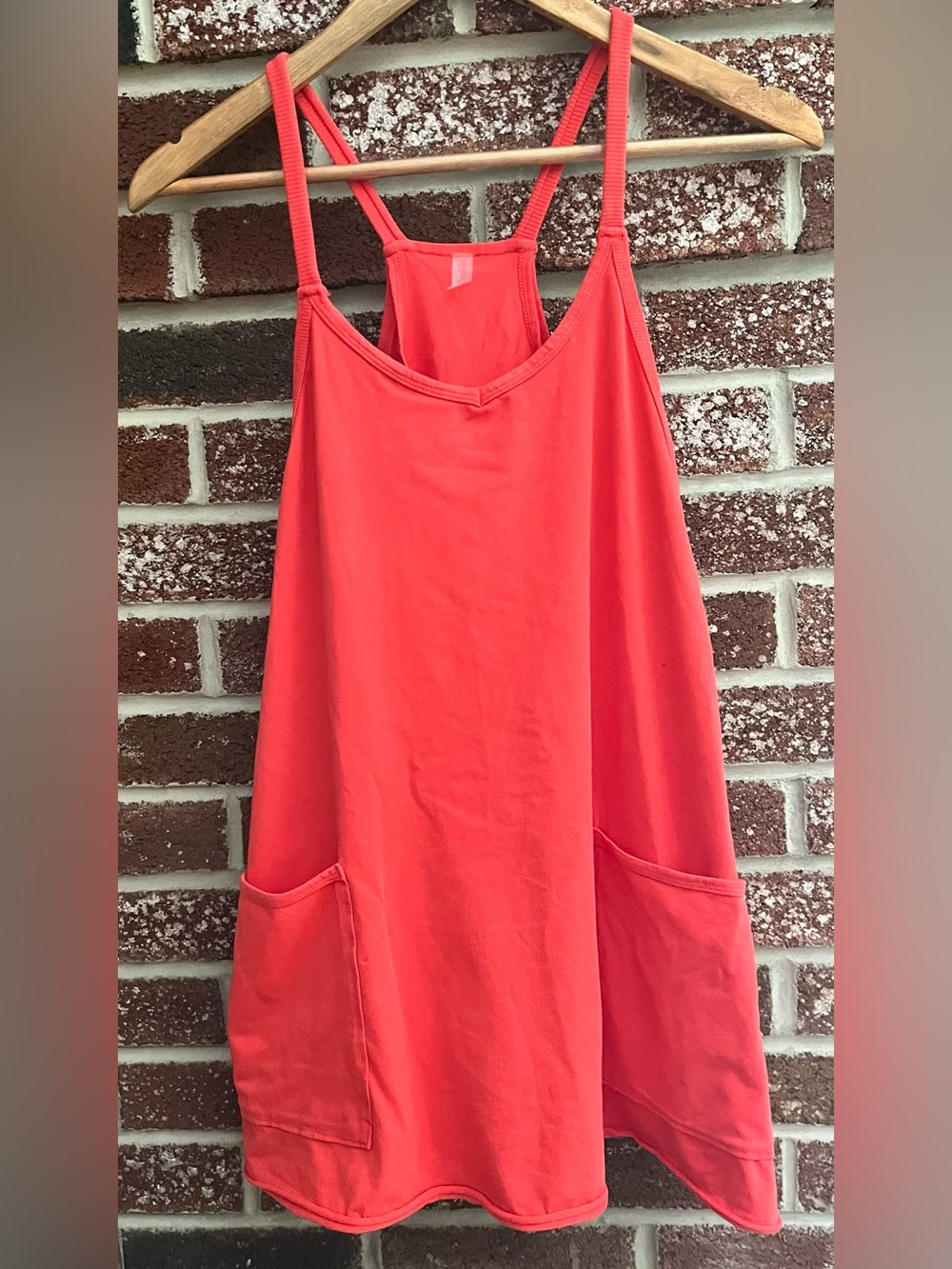 FP Movement by Free People Coral Mini Dress Romper with Pockets (NWOT)